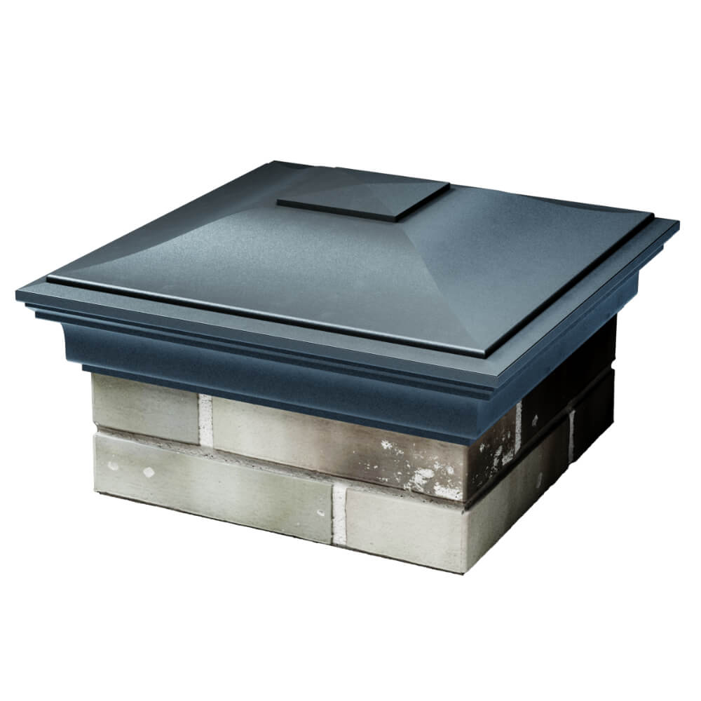 Колпак Zking Монблан Серый на столб 1.5х1.5 кирпича (385х385мм) в Череповце фото