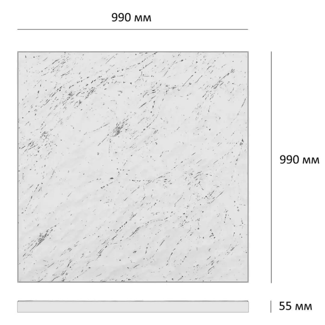 Шаговая плита STONE Светлая Галька 990х990х55мм в Череповце фото