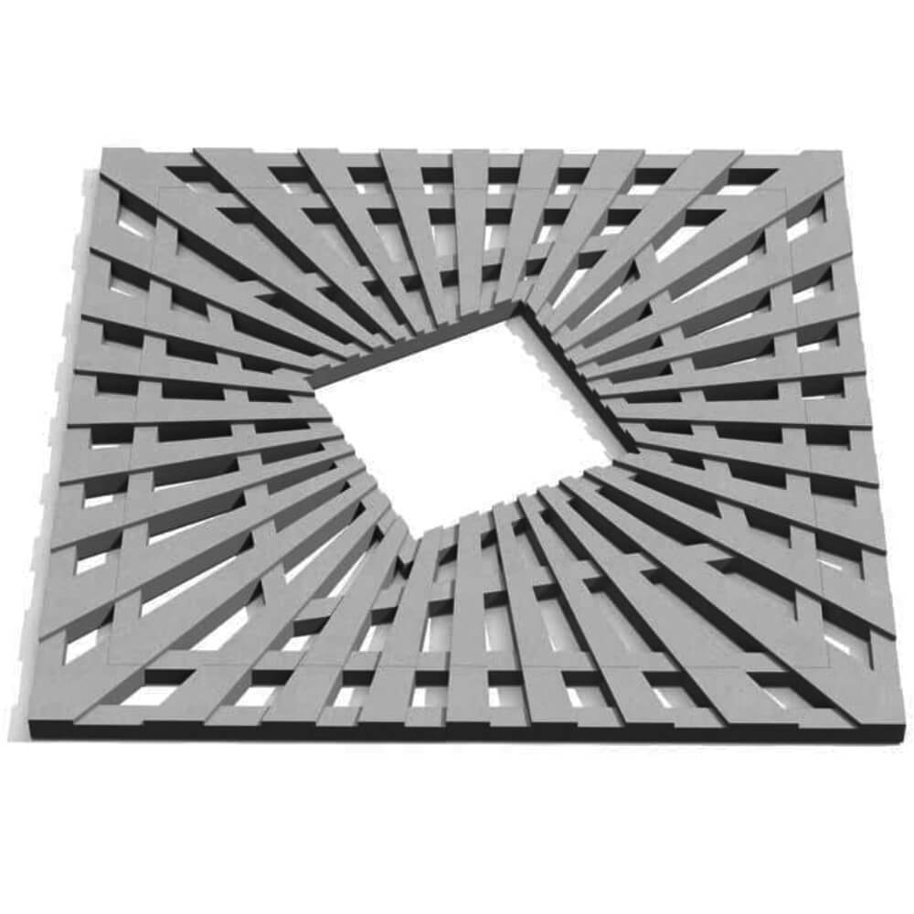 Приствольная решетка для дерева ZKING ATMOSPHERE 1.2х1.2м Серая Череповец фото