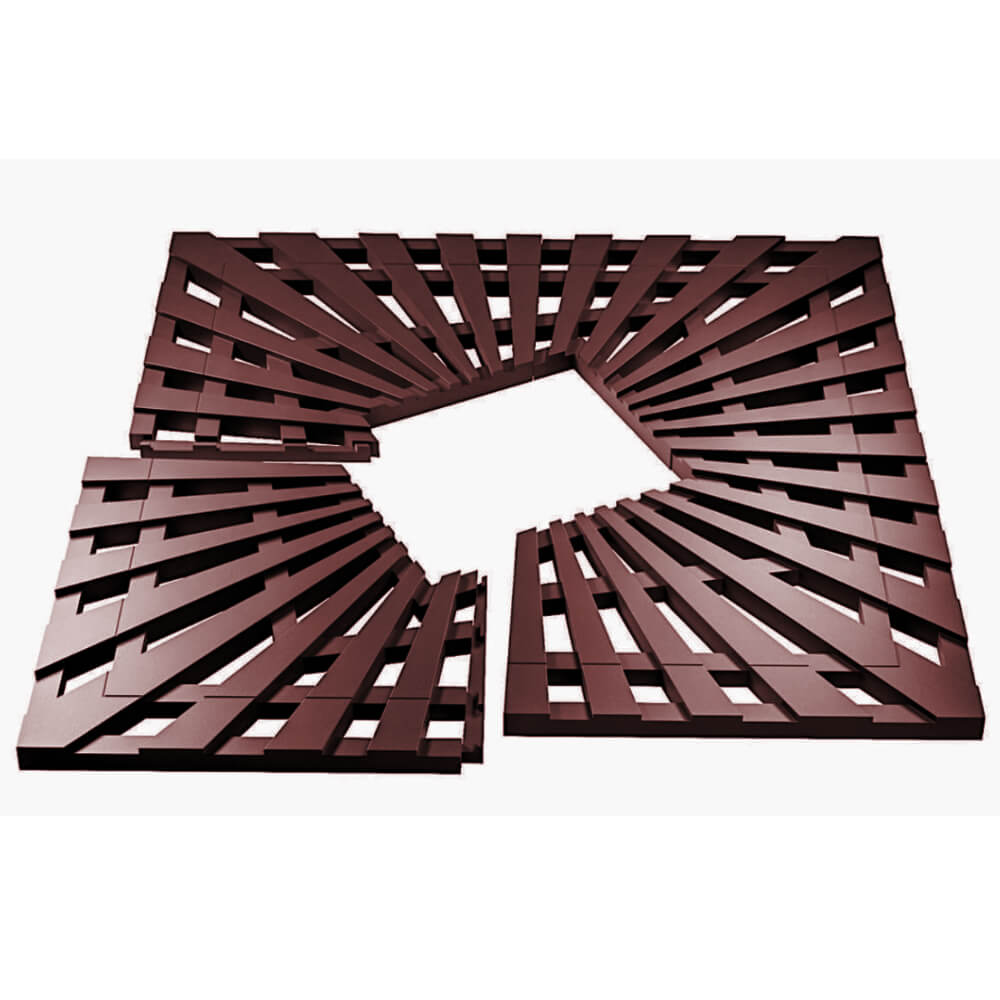 Приствольная решетка для дерева ZKING ATMOSPHERE 1.2х1.2м Коричневая в Череповце фото