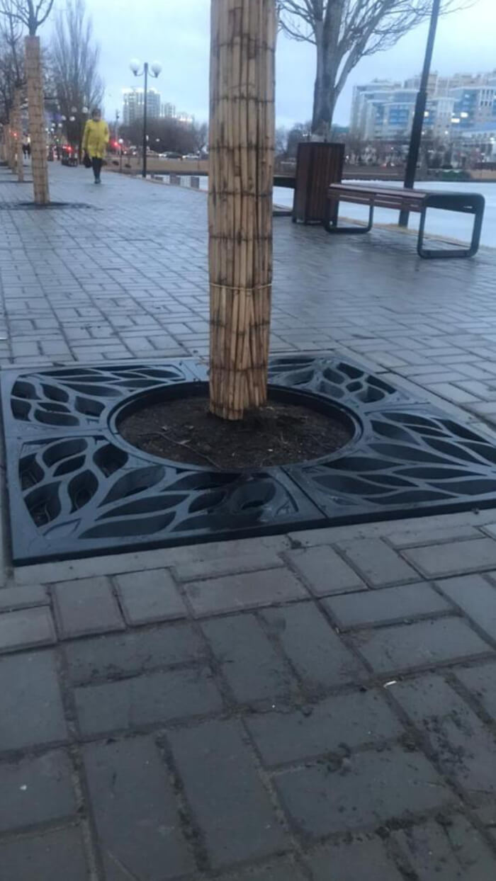 Приствольная решетка для дерева ZKING CRUST 1.2х1.2м Черная в Череповце фото