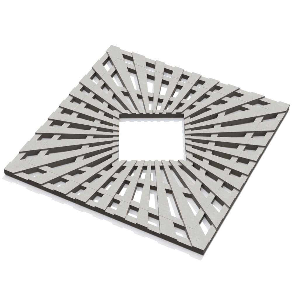 Приствольная решетка для дерева ZKING ATMOSPHERE 1.2х1.2м Бежевая в Череповце фото