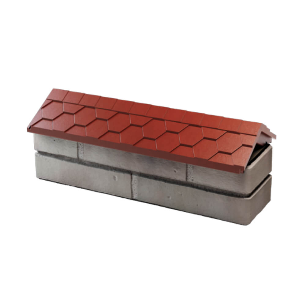 Парапет Zking Эверест Красный с посадкой на 0.5 кирпича (130мм) в Череповце фото