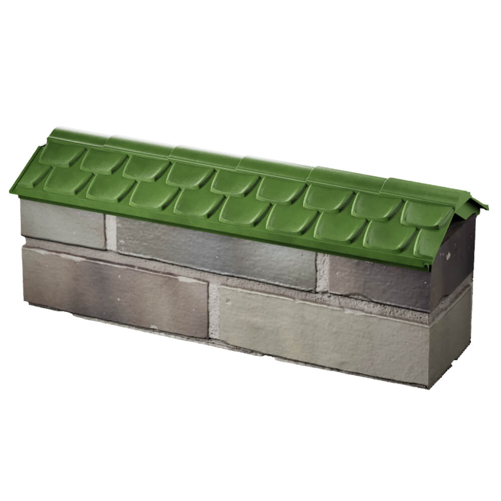 Парапет Zking Эльбрус Зеленый с посадкой на 0.5 кирпича (130мм) в Череповце фото