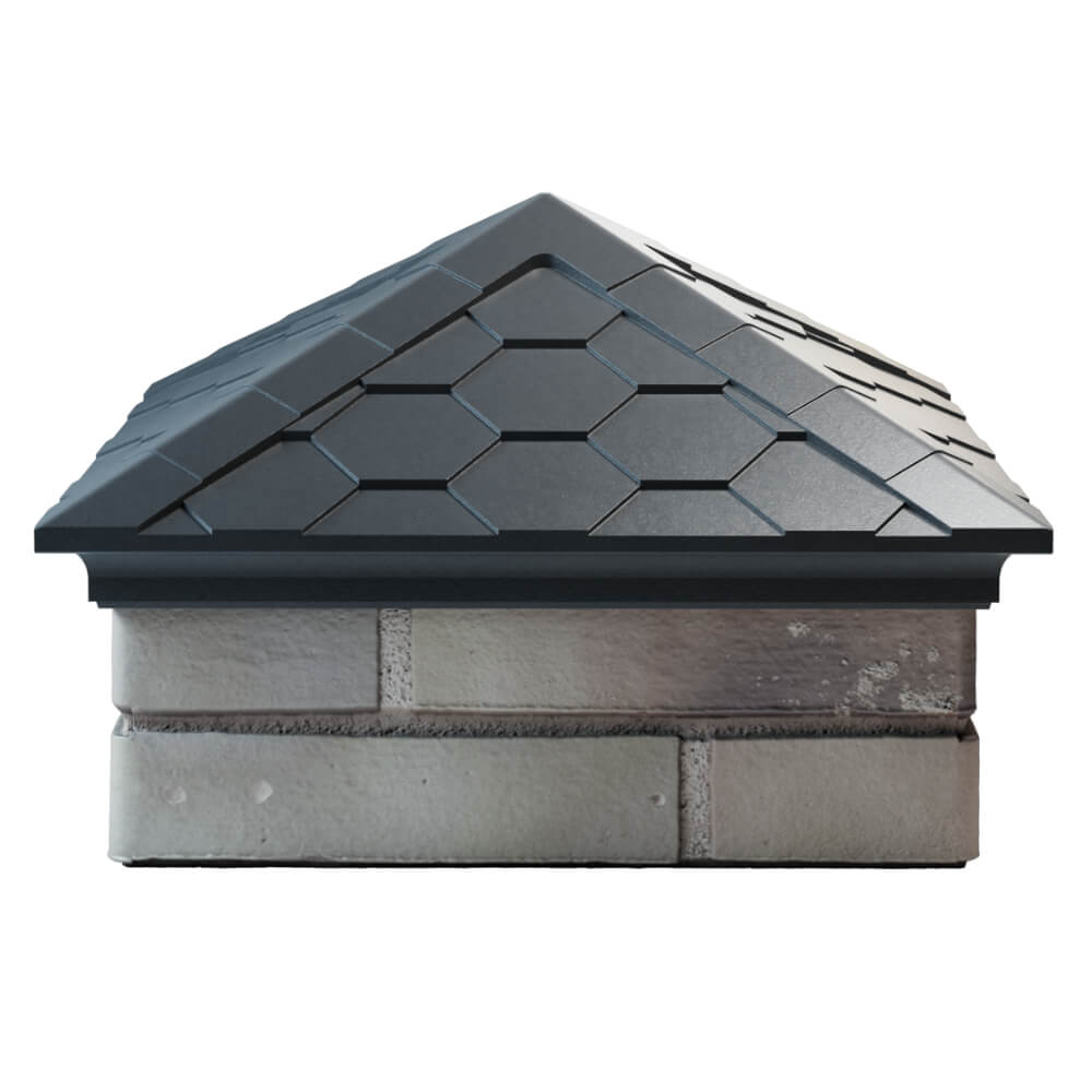 Колпак Zking Эверест Серый на столб 1.5х1.5 кирпича (390х390мм) Череповец фото