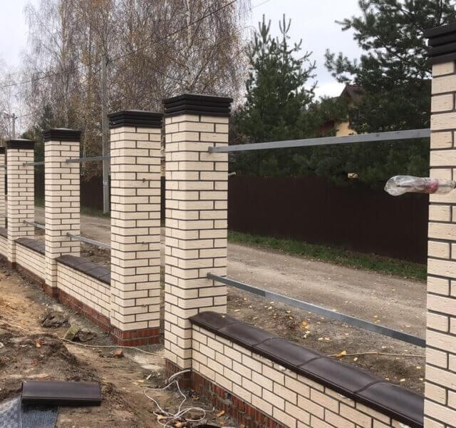 Колпак Zking Бона ХайТек Коричневый на столб 1.5х1.5 кирпича (385х385мм) в Череповце фото