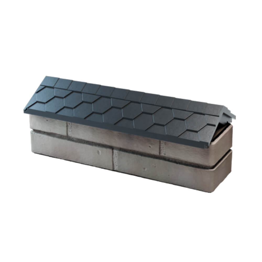 Парапет Zking Эверест Серый с посадкой на 0.5 кирпича (130мм) в Череповце фото