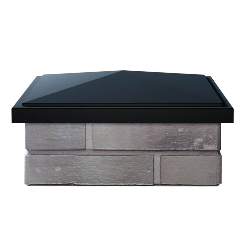 Колпак Zking БонаМоно Черный на столб 1.5х1.5 кирпича (385х385, 400х400мм) Череповец фото