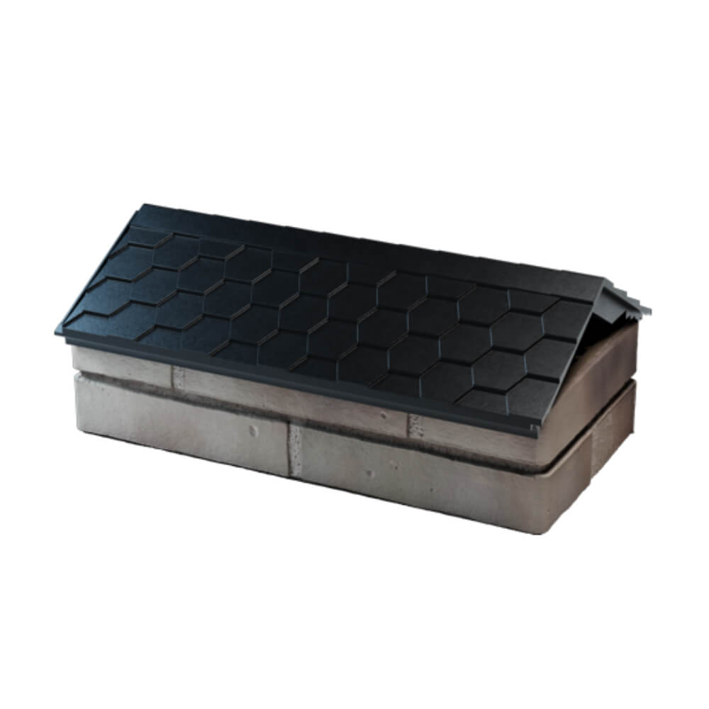 Парапет Zking Эверест Черный с посадкой на 1 кирпич (200/225/255мм) в Череповце фото