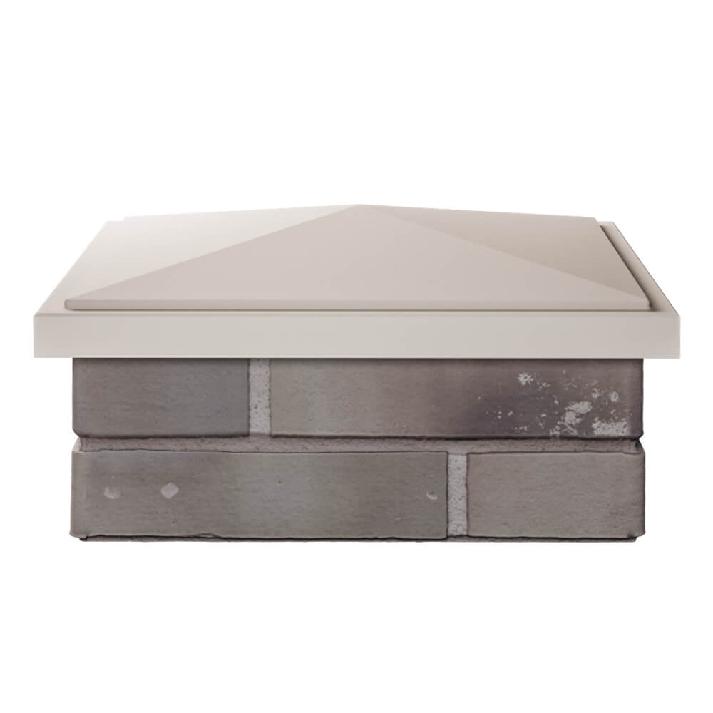 Колпак Zking БонаМоно Бежевый на столб 1.5х1.5 кирпича (385х385, 400х400мм) Череповец фото