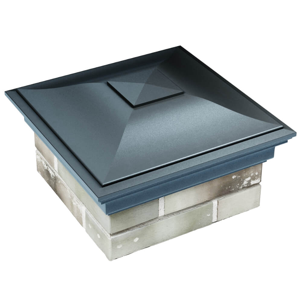 Колпак Zking Монблан Серый на столб 1.5х1.5 кирпича (385х385мм) в Череповце фото