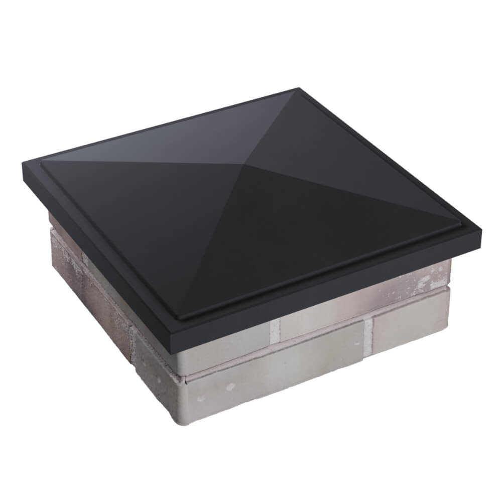 Колпак Zking БонаМоно Серый на столб 1.5х1.5 кирпича (385х385, 400х400мм) в Череповце фото