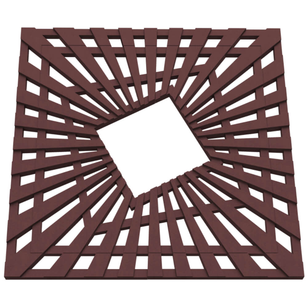 Приствольная решетка для дерева ZKING ATMOSPHERE 1.2х1.2м Коричневая в Череповце фото