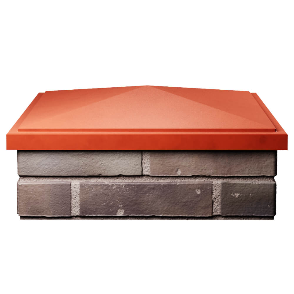 Колпак Zking БонаМоно Красный на столб 2х2 кирпича (515х515, 530х530мм) Череповец фото