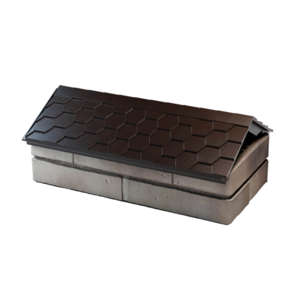 Парапет Zking Эверест Коричневый с посадкой на 1 кирпич (200/225/255мм) в Череповце фото