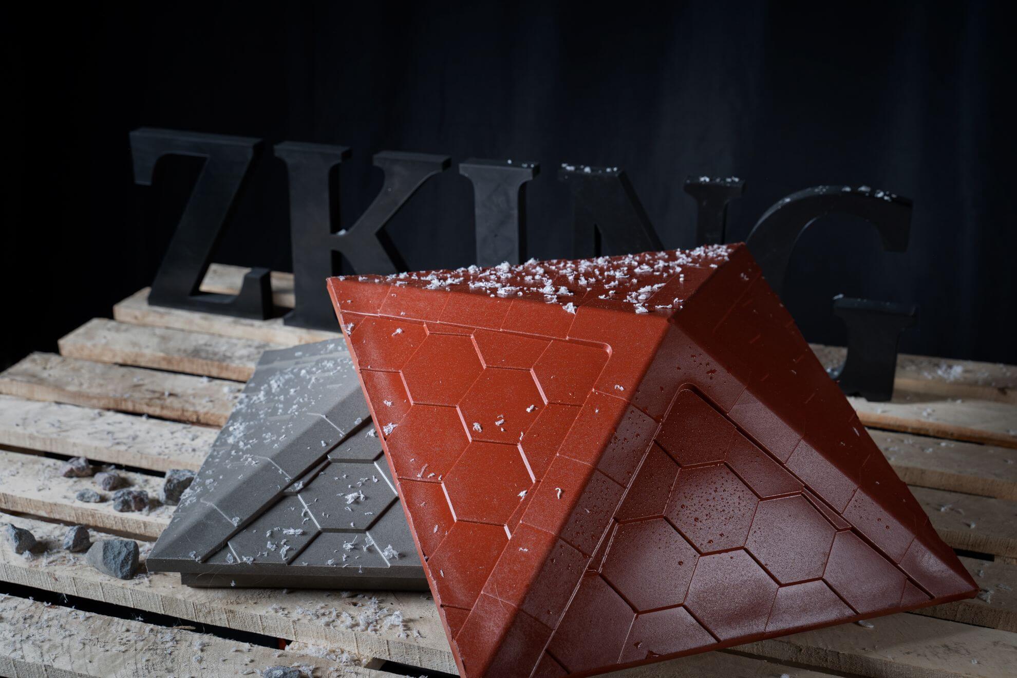 Колпак Zking Эверест Красный на столб 1.5х1.5 кирпича (390х390мм) в Череповце фото