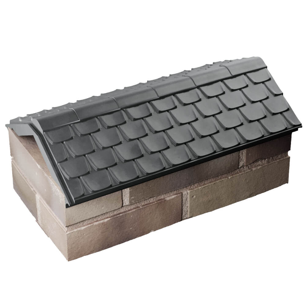 Парапет Zking Эльбрус Серый с посадкой на 1 кирпич (255мм) в Череповце фото