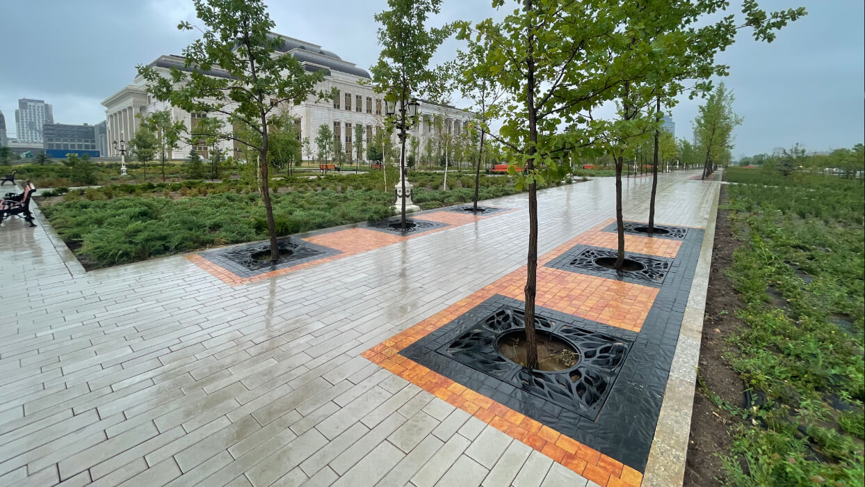 Приствольная решетка для дерева ZKING CRUST 1.2х1.2м Черная в Череповце фото