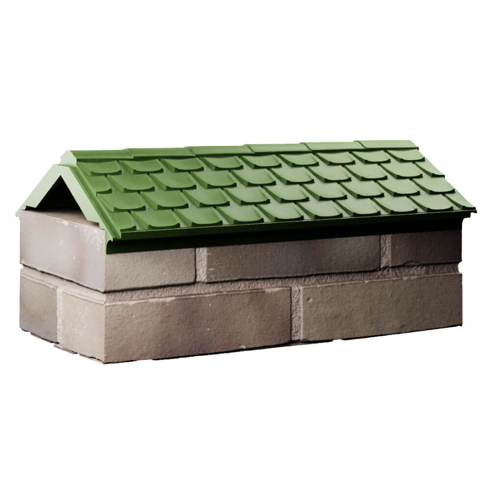 Парапет Zking Эльбрус Зеленый с посадкой на 1 кирпич (255мм) Череповец фото