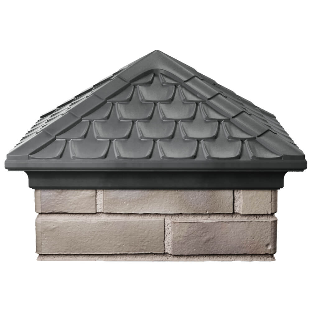 Колпак Zking Эльбрус Серый на столб 1.5х1.5 кирпича (385х385мм) Череповец фото