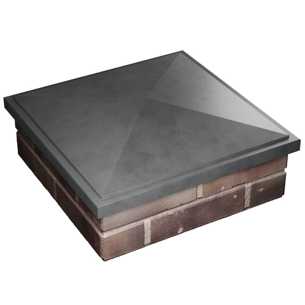 Колпак Zking БонаМоно Серый на столб 2х2 кирпича (515х515, 530х530мм) в Череповце фото