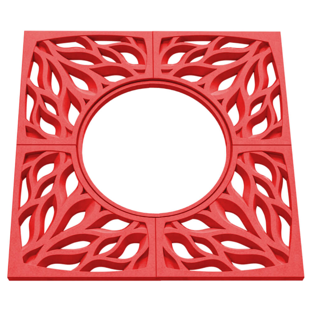 Приствольная решетка для дерева ZKING CRUST 1.2х1.2м Красная в Череповце фото