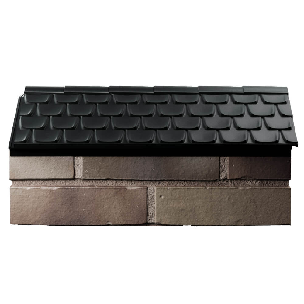 Парапет Zking Эльбрус Черный с посадкой на 1 кирпич (255мм) в Череповце фото