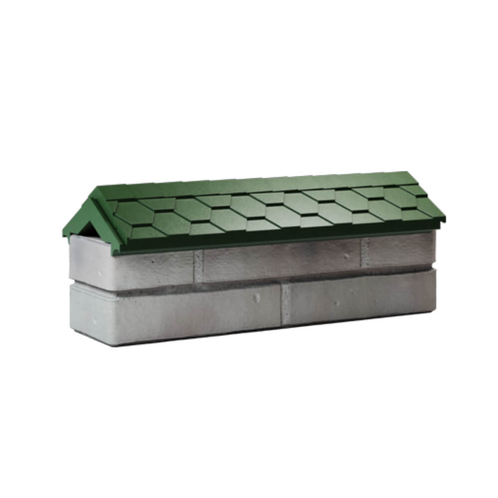 Парапет Zking Эверест Зеленый с посадкой на 0.5 кирпича (130мм) Череповец фото