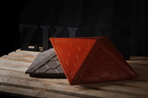 Колпак Zking Эверест Красный на столб 1.5х1.5 кирпича (390х390мм) в Череповце фото