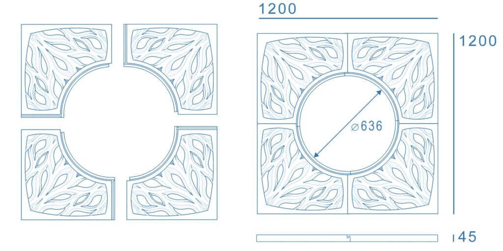 Приствольная решетка для дерева ZKING CRUST 1.2х1.2м Черная в Череповце фото