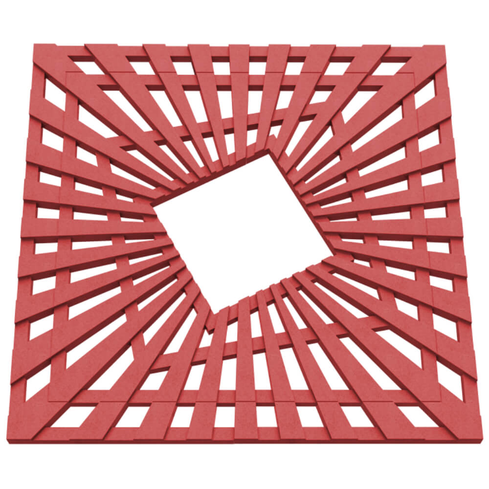 Приствольная решетка для дерева ZKING ATMOSPHERE 1.2х1.2м Красная в Череповце фото