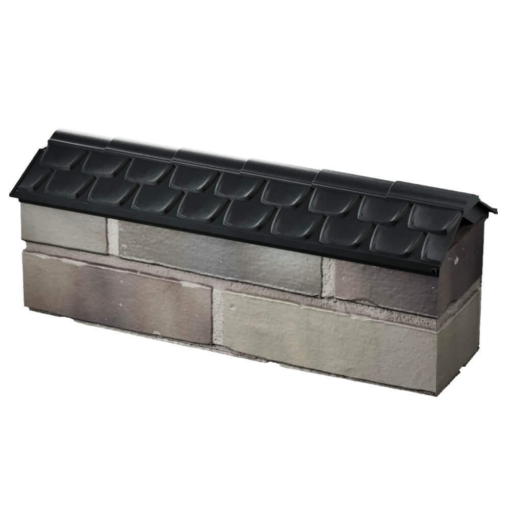 Парапет Zking Эльбрус Черный с посадкой на 0.5 кирпича (130мм) в Череповце фото