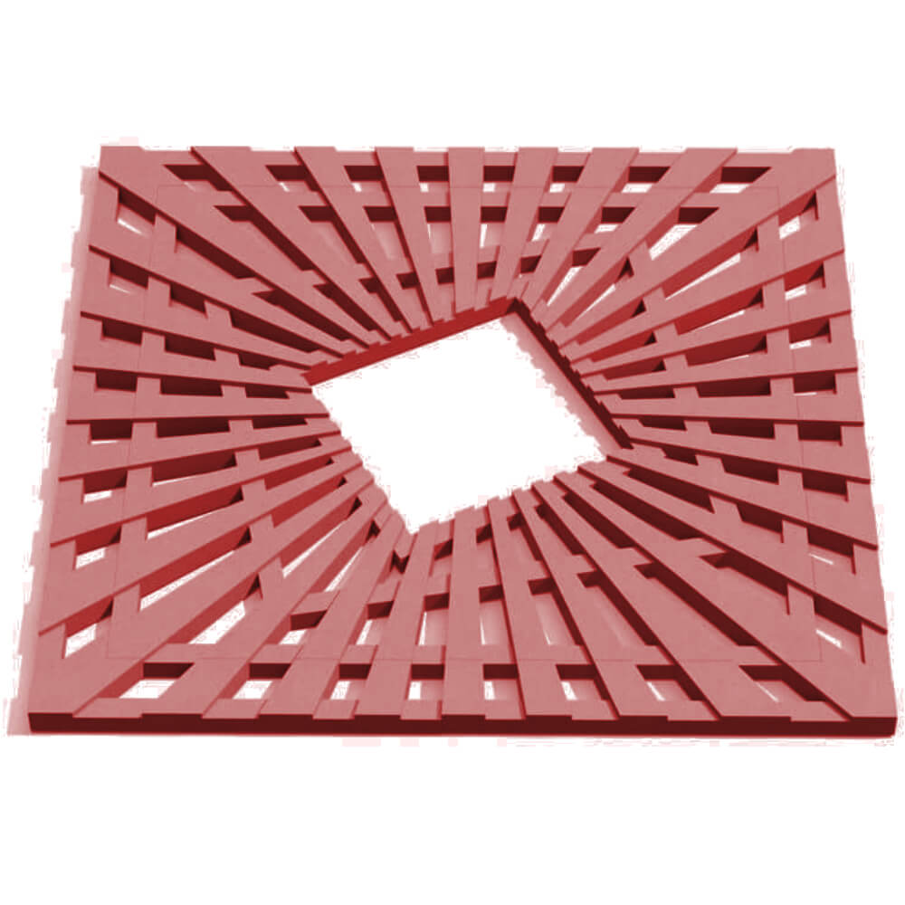 Приствольная решетка для дерева ZKING ATMOSPHERE 1.2х1.2м Красная Череповец фото