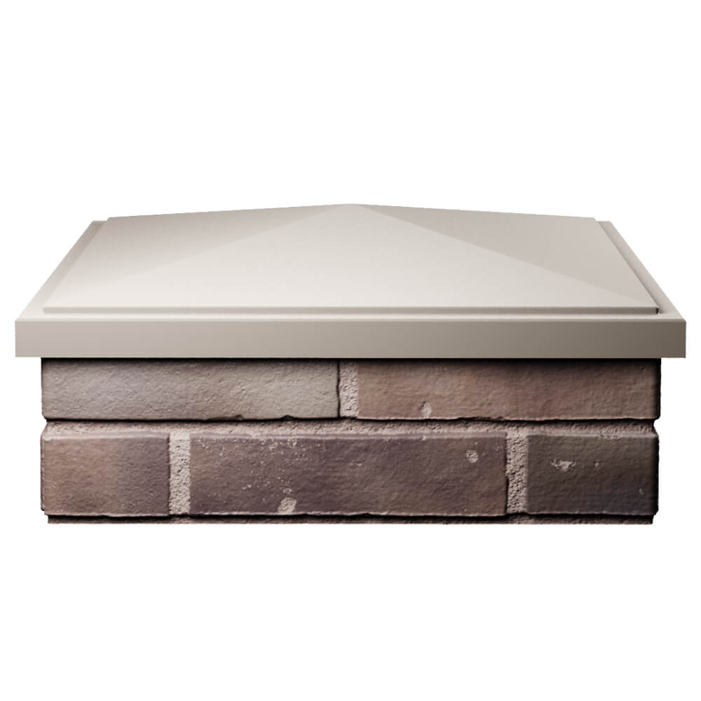 Колпак Zking БонаМоно Бежевый на столб 2х2 кирпича (515х515, 530х530мм) Череповец фото