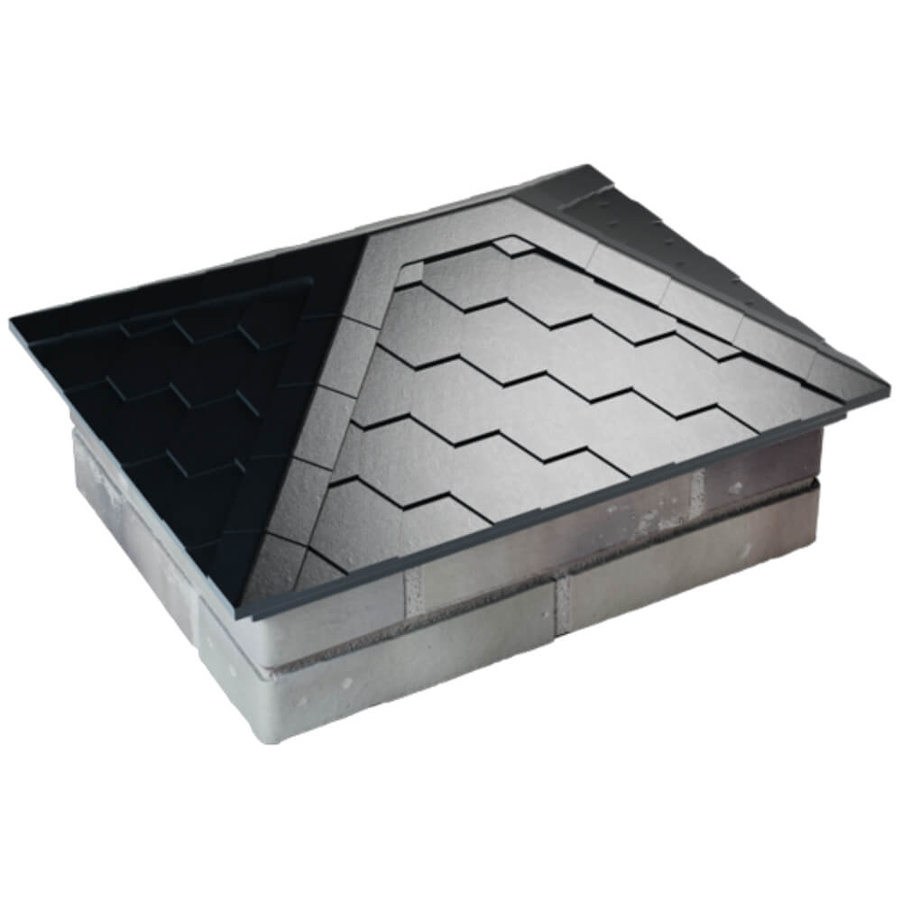 Колпак Zking Эверест Черный на столб 2х1.5 кирпича (520х390мм) Череповец фото