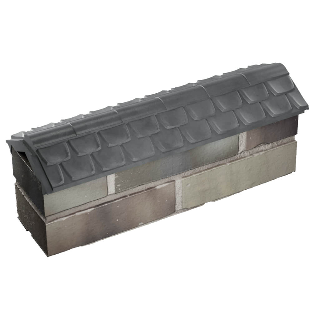 Парапет Zking Эльбрус Серый с посадкой на 0.5 кирпича (130мм) в Череповце фото