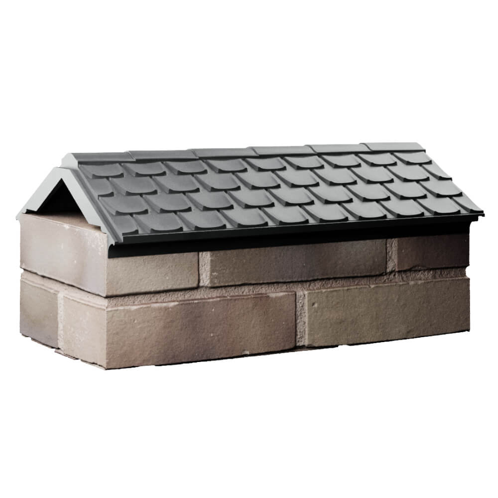 Парапет Zking Эльбрус Серый с посадкой на 1 кирпич (255мм) Череповец фото