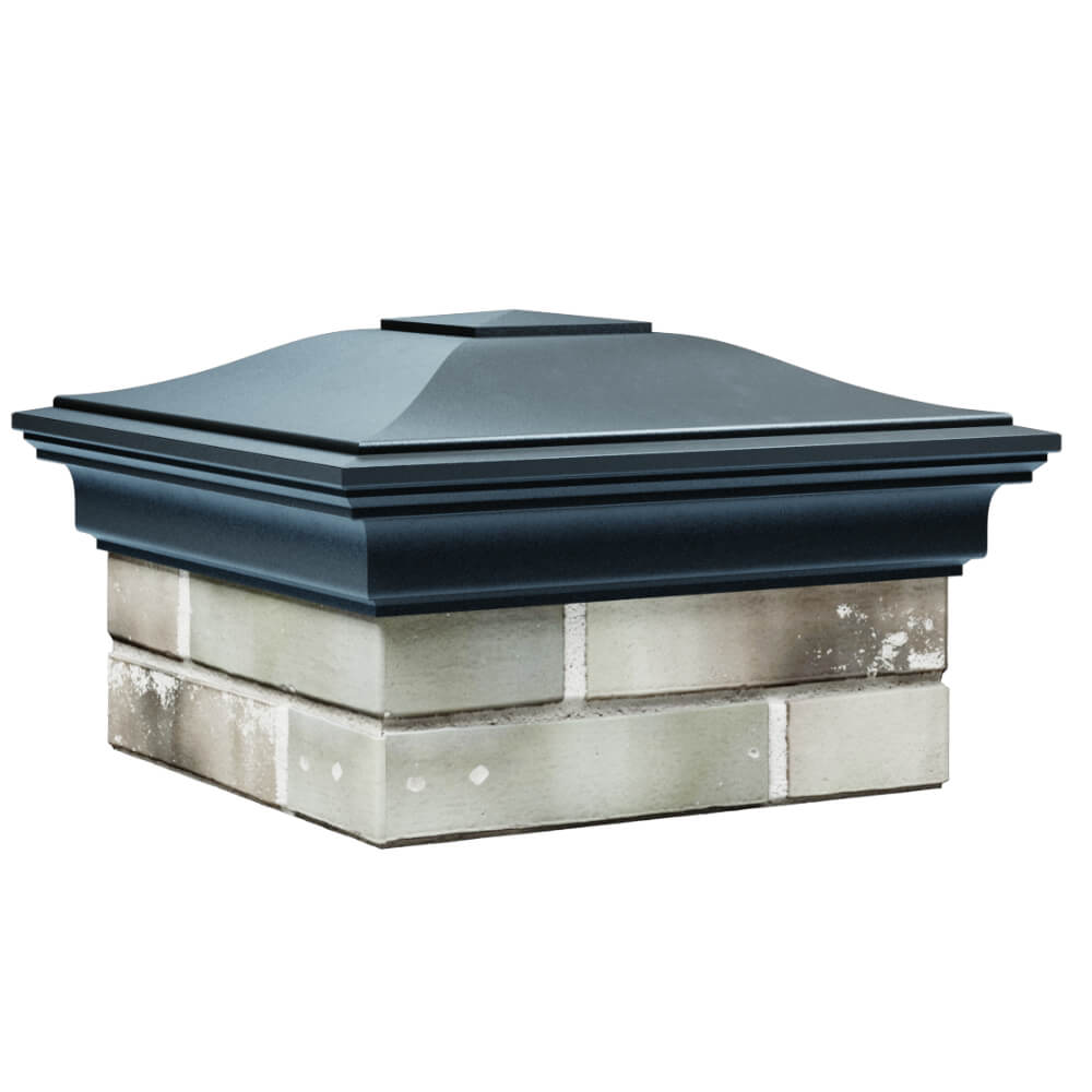 Колпак Zking Монблан Серый на столб 1.5х1.5 кирпича (385х385мм) в Череповце фото