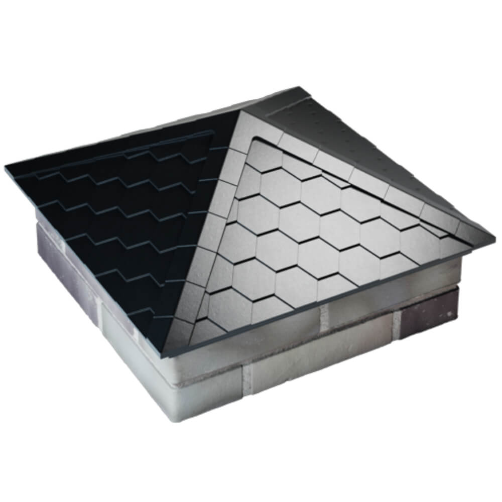 Колпак Zking Эверест Черный на столб 2х2 кирпича (535х535мм) Череповец фото