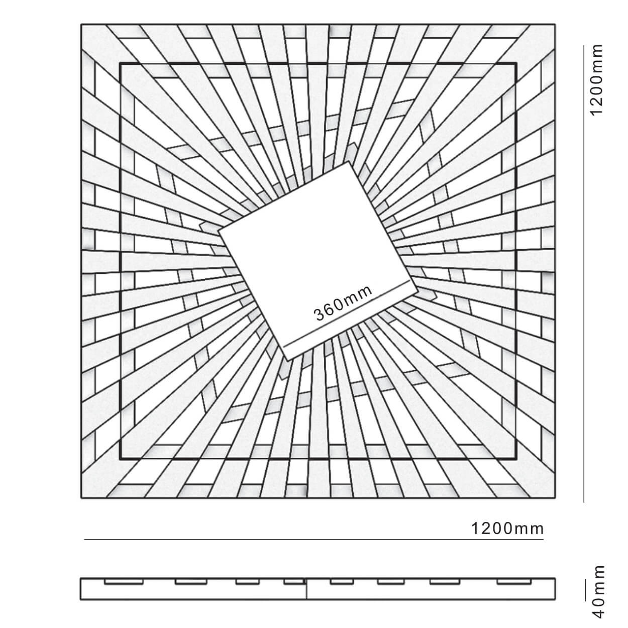 Приствольная решетка для дерева ZKING ATMOSPHERE 1.2х1.2м Черная в Череповце фото