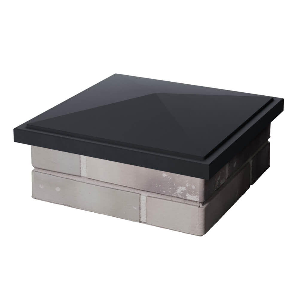 Колпак Zking БонаМоно Серый на столб 1.5х1.5 кирпича (385х385, 400х400мм) в Череповце фото