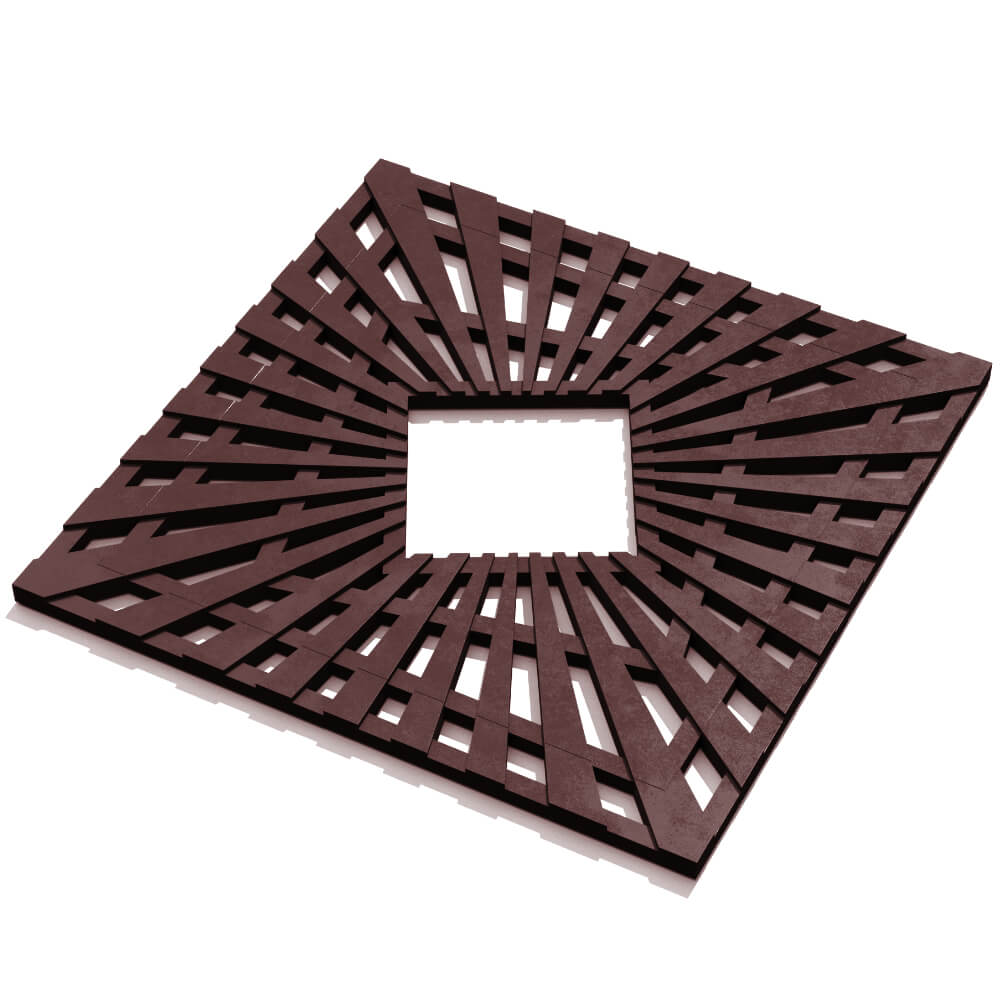 Приствольная решетка для дерева ZKING ATMOSPHERE 1.2х1.2м Коричневая в Череповце фото