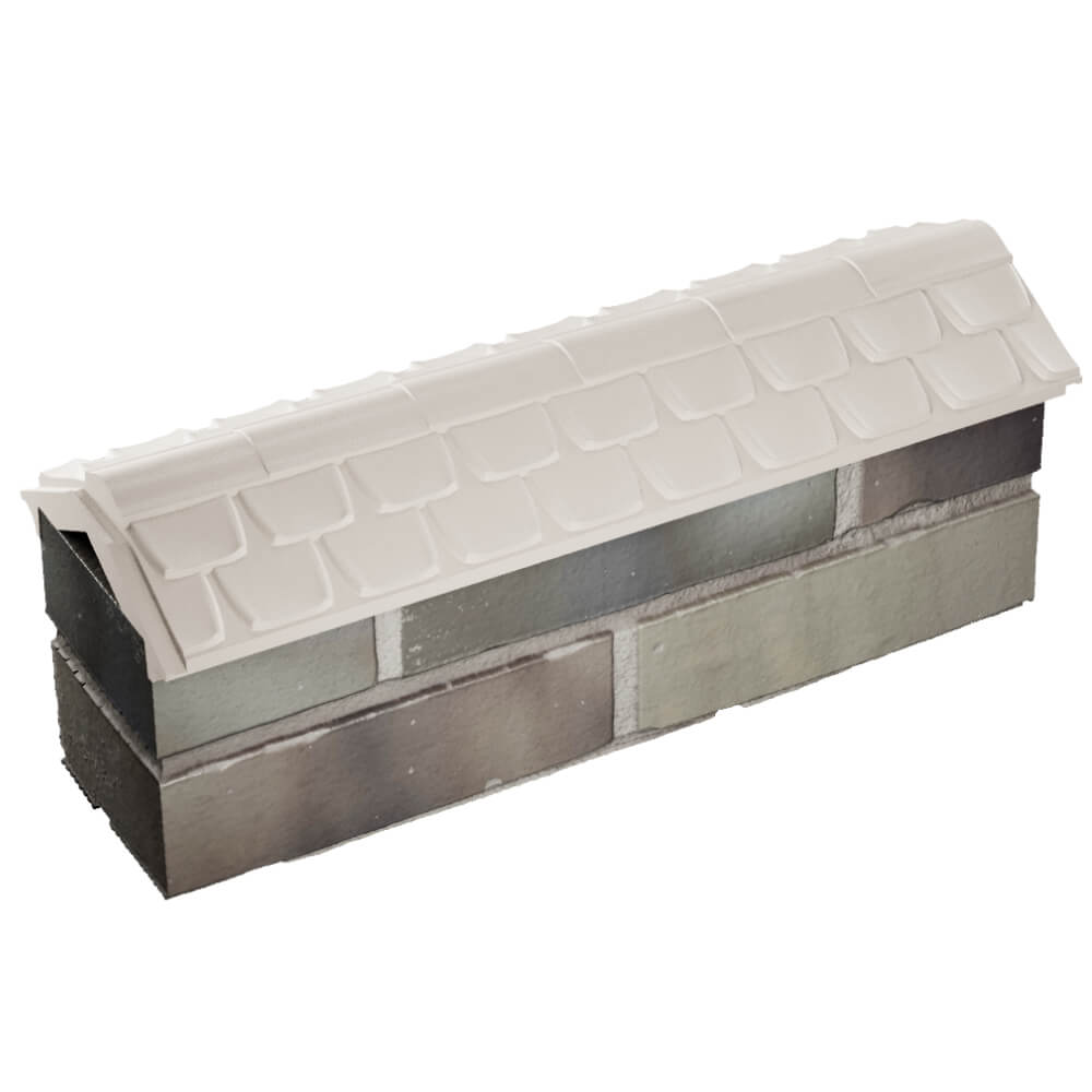 Парапет Zking Эльбрус Бежевый с посадкой на 0.5 кирпича (130мм) в Череповце фото