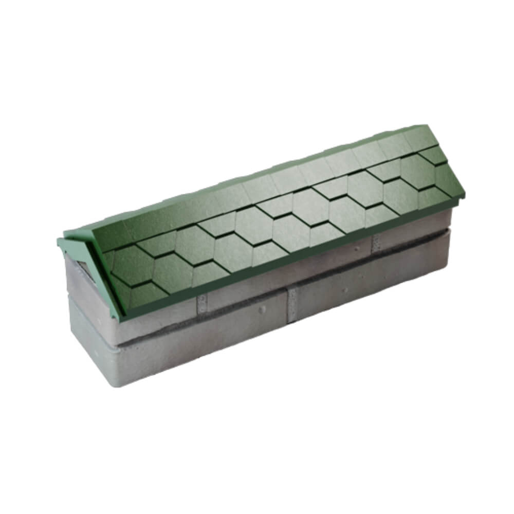 Парапет Zking Эверест Зеленый с посадкой на 0.5 кирпича (130мм) в Череповце фото