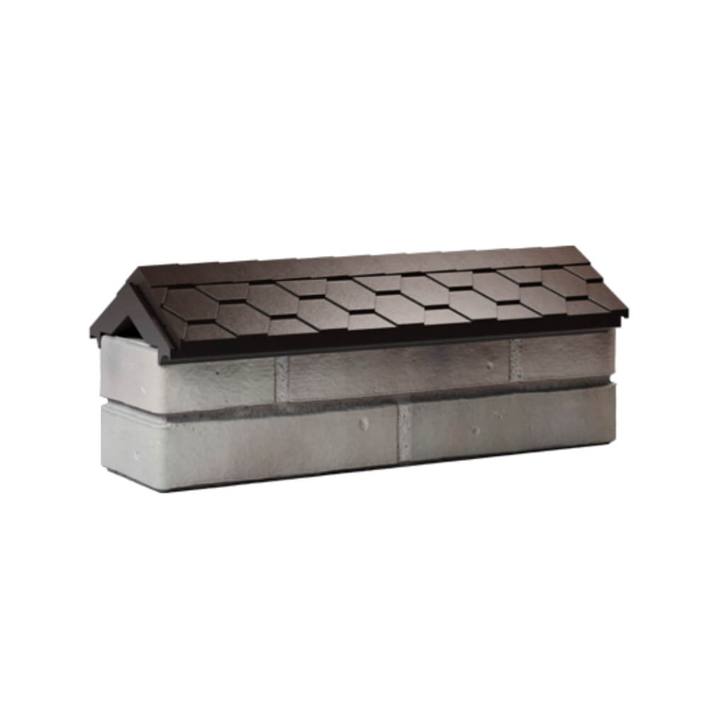 Парапет Zking Эверест Коричневый с посадкой на 0.5 кирпича (130мм) Череповец фото