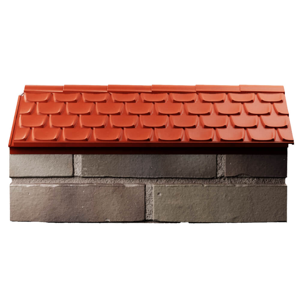 Парапет Zking Эльбрус Красный с посадкой на 1 кирпич (255мм) в Череповце фото
