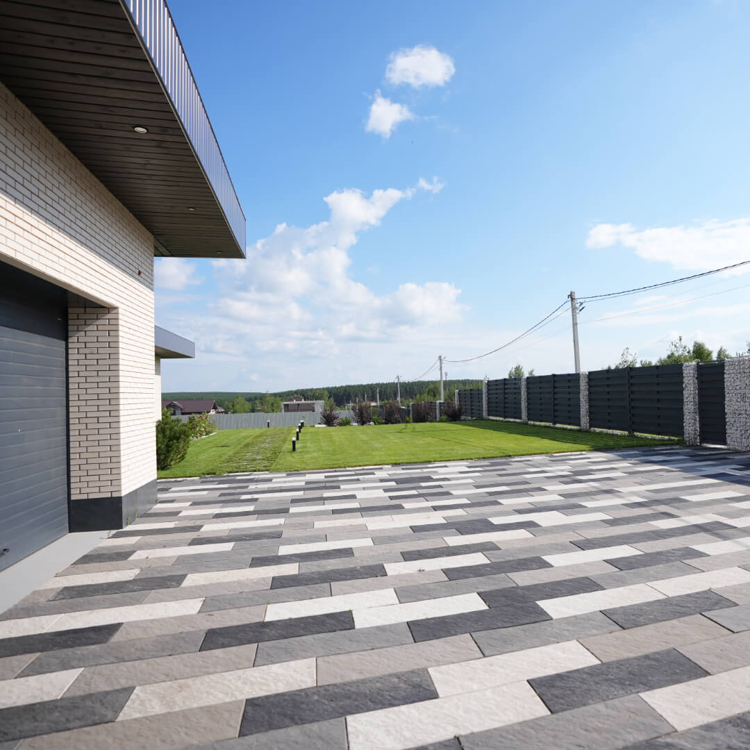 Шаговая плита STONE Светлая Галька 990х330х55мм в Череповце фото