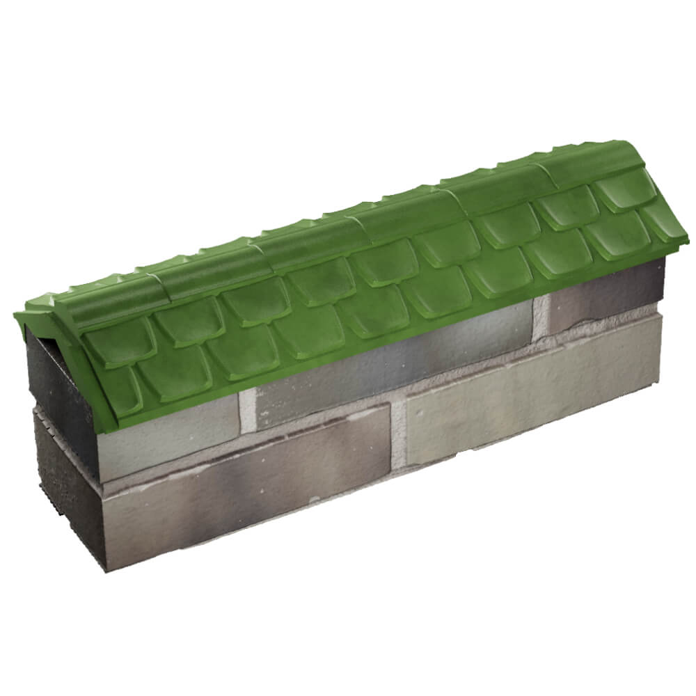 Парапет Zking Эльбрус Зеленый с посадкой на 0.5 кирпича (130мм) в Череповце фото